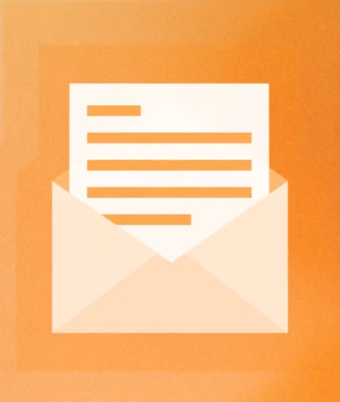 vibrant orange image showcasing the importance of email open rates