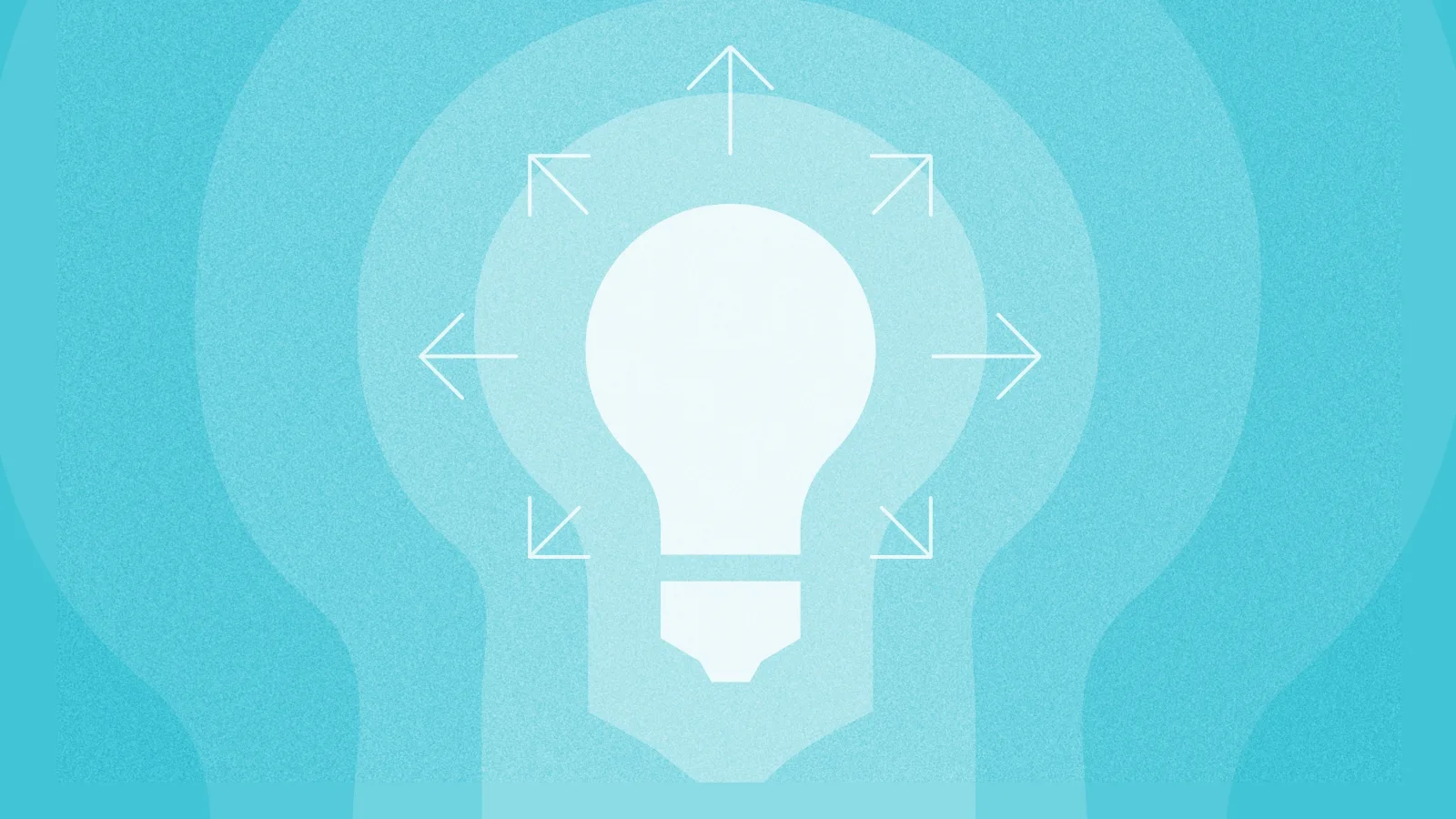 Ideas for positive business outcome through marketing initiatives emanating from a light bulb
