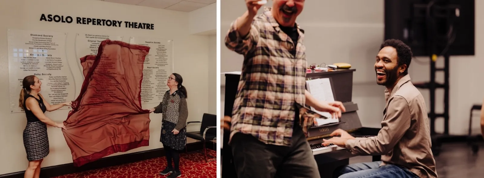 Artists collaborating and rehearsing at Asolo Repertory Theatre