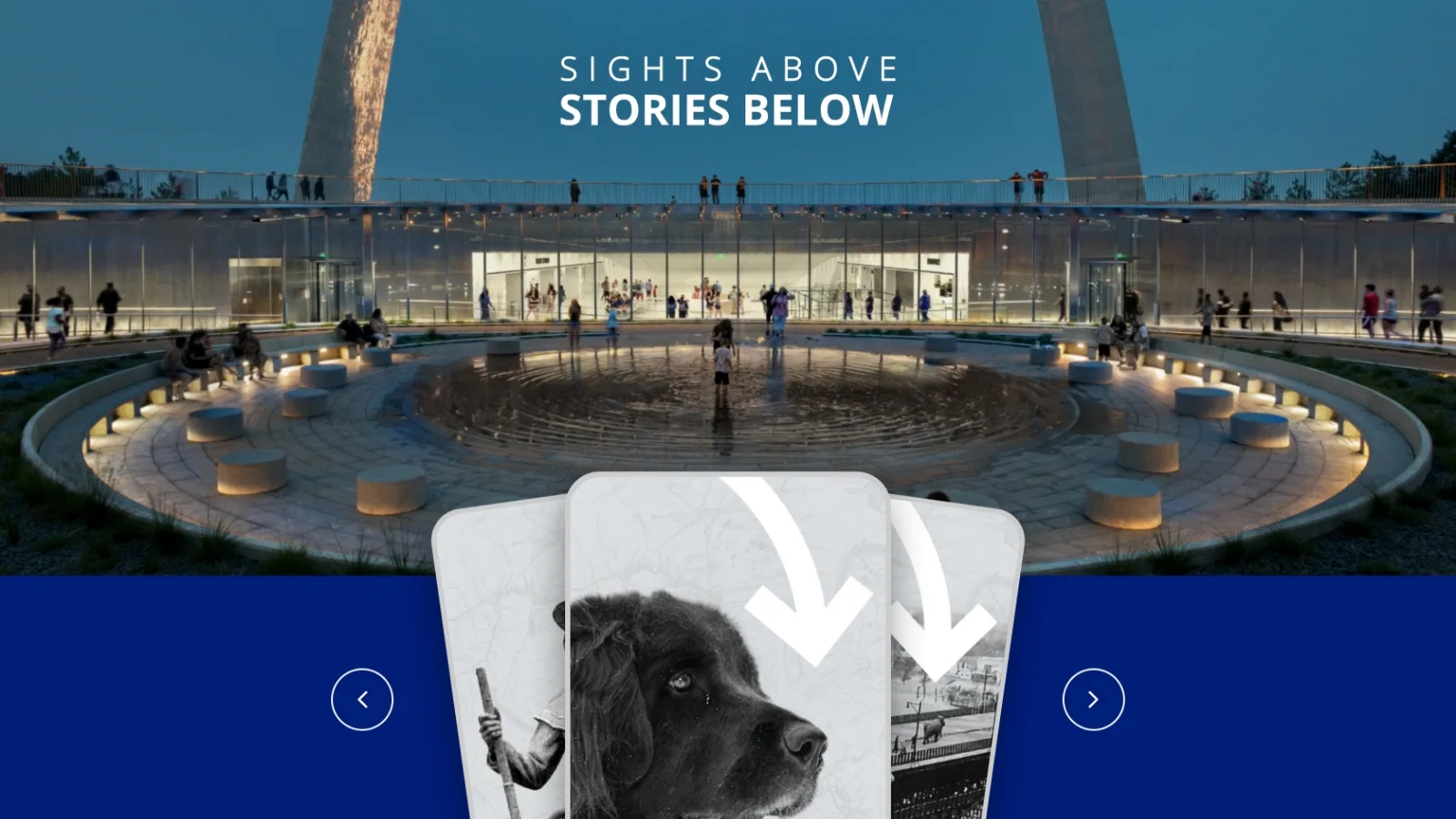 Gateway Arch campaign Sights Above Stories Below