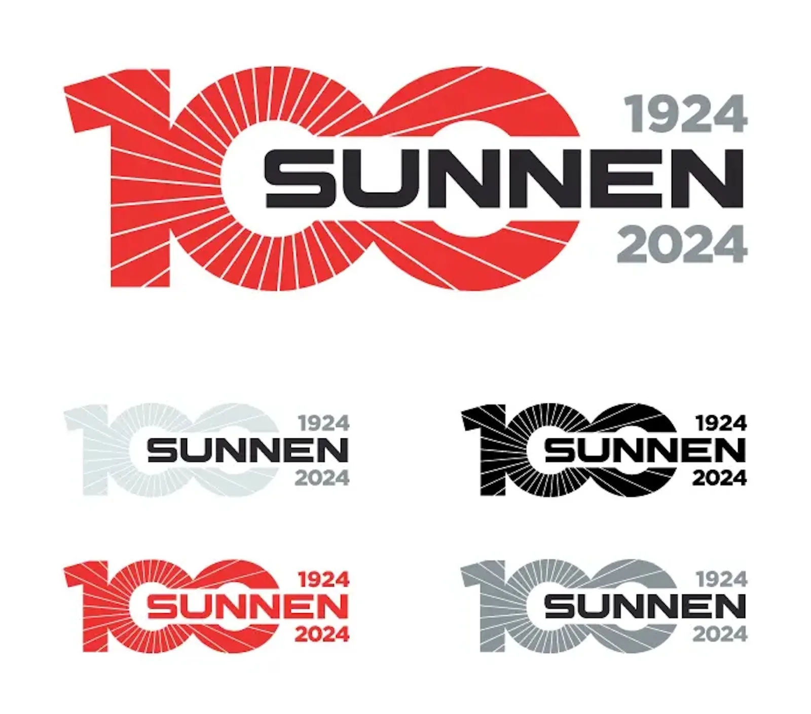 Sunnen's anniversary logos