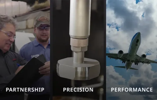 Visual representation of Sunnen's taglineline partnership, precision, and performance